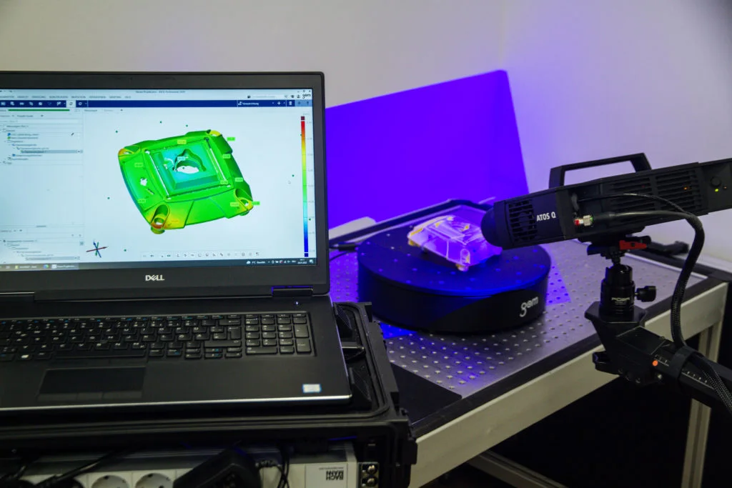 3D-Scan eines Bauteils und Auswertung zum Datensatz